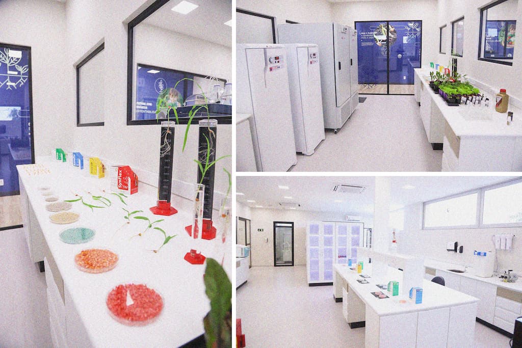 State-of-the-art installations and laboratories at Rovensa Next's research and development center in Brazil.