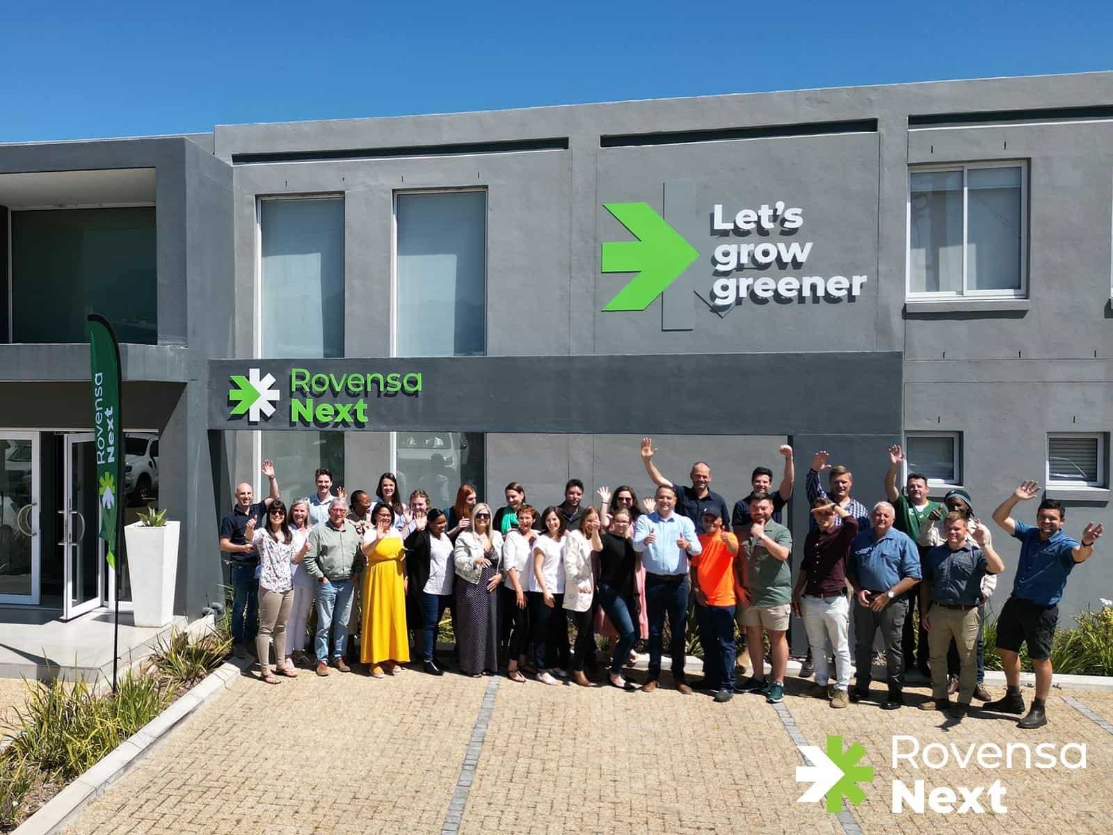 The local inhouse team in the town of Strand celebrated the rebranding of Rovensa Next Sub-Saharan Africa factory and offices 